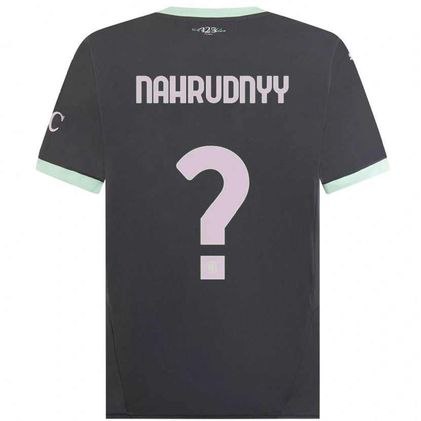 Danxen Hombre Camiseta Vladislav Nahrudnyy #0 Gris Equipación Tercera 2024/25 La Camisa