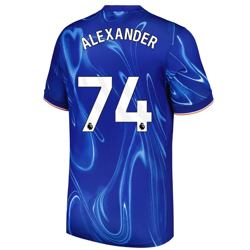 Danxen Mujer Camiseta Reiss-Alexander Russell-Denny #74 Azul Blanco 1ª Equipación 2024/25 La Camisa