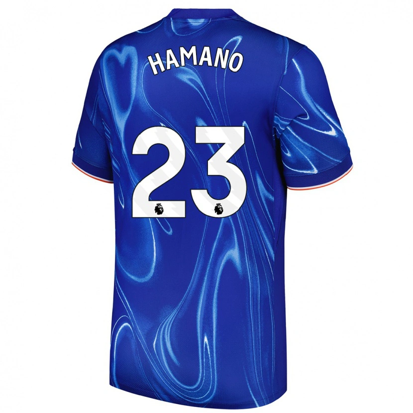 Danxen Mujer Camiseta Maika Hamano #23 Azul Blanco 1ª Equipación 2024/25 La Camisa