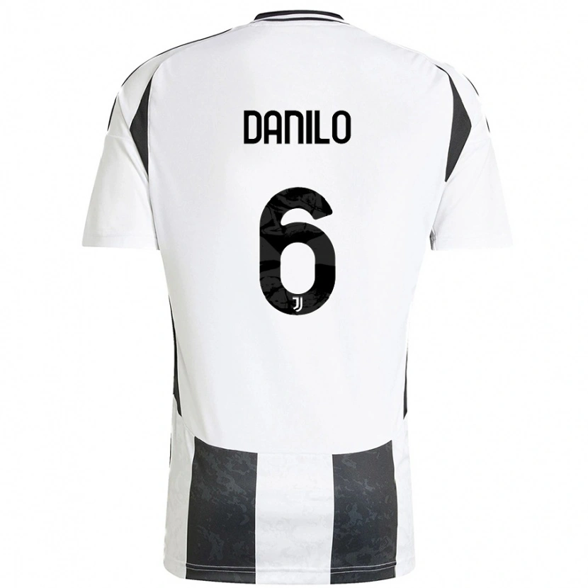 Danxen Mujer Camiseta Danilo #6 Blanco Negro 1ª Equipación 2024/25 La Camisa