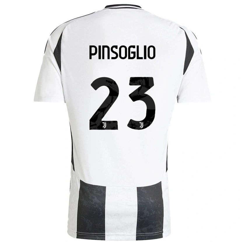 Danxen Mujer Camiseta Carlo Pinsoglio #23 Blanco Negro 1ª Equipación 2024/25 La Camisa