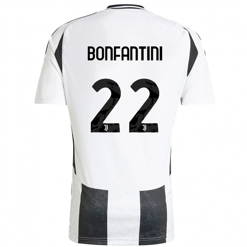 Danxen Mujer Camiseta Agnese Bonfantini #22 Blanco Negro 1ª Equipación 2024/25 La Camisa