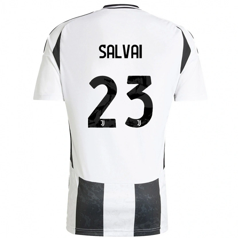 Danxen Mujer Camiseta Cecilia Salvai #23 Blanco Negro 1ª Equipación 2024/25 La Camisa