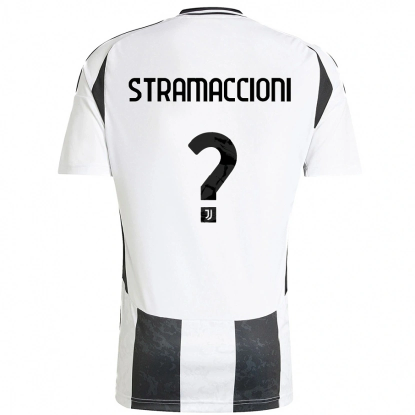 Danxen Mujer Camiseta Diego Stramaccioni #0 Blanco Negro 1ª Equipación 2024/25 La Camisa