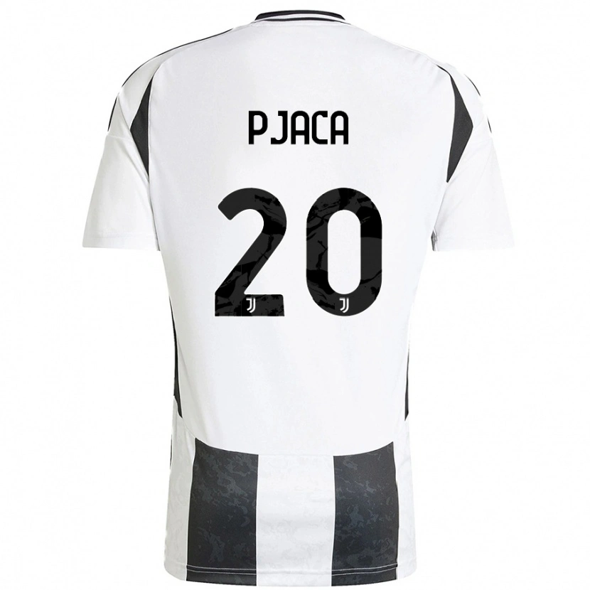 Danxen Mujer Camiseta Marko Pjaca #20 Blanco Negro 1ª Equipación 2024/25 La Camisa