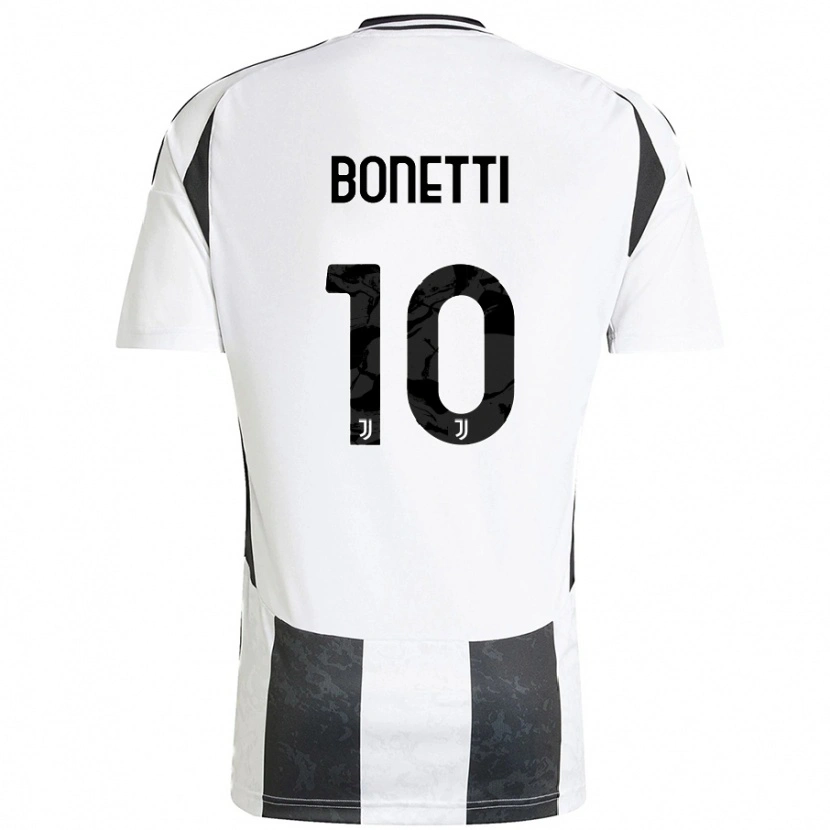 Danxen Mujer Camiseta Andrea Bonetti #10 Blanco Negro 1ª Equipación 2024/25 La Camisa