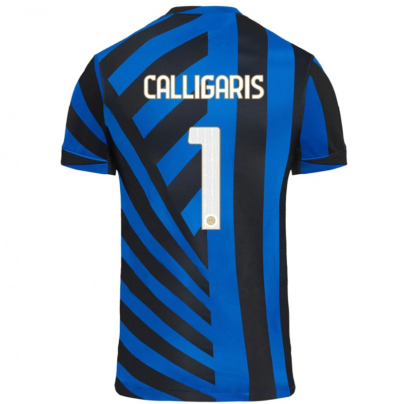 Danxen Mujer Camiseta Alessandro Calligaris #1 Azul Negro 1ª Equipación 2024/25 La Camisa