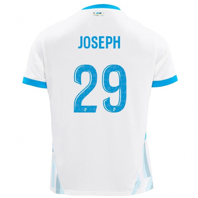 Danxen Mujer Camiseta Darlina Joseph #29 Blanco Azul Cielo 1ª Equipación 2024/25 La Camisa