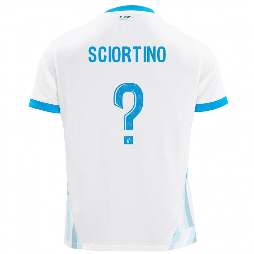 Danxen Mujer Camiseta Paolo Sciortino #0 Blanco Azul Cielo 1ª Equipación 2024/25 La Camisa