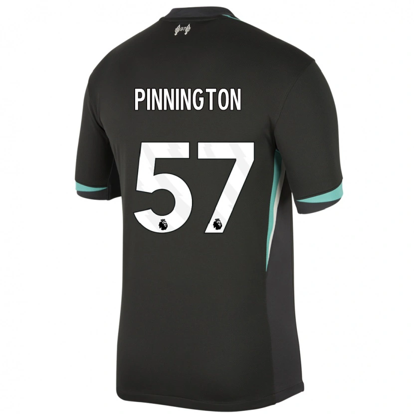 Danxen Mujer Camiseta Carter Pinnington #57 Negro Antracita Blanco 2ª Equipación 2024/25 La Camisa