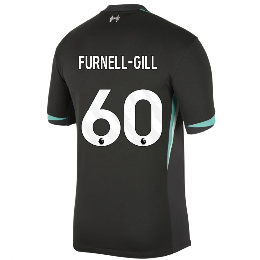 Danxen Mujer Camiseta Luca Furnell-Gill #60 Negro Antracita Blanco 2ª Equipación 2024/25 La Camisa