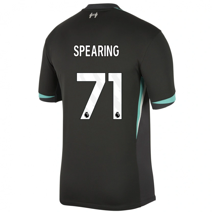 Danxen Mujer Camiseta Jay Spearing #71 Negro Antracita Blanco 2ª Equipación 2024/25 La Camisa