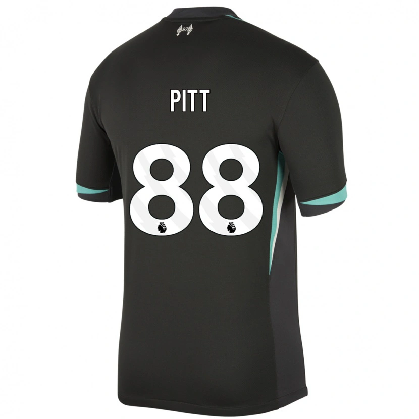 Danxen Mujer Camiseta Lucas Pitt #88 Negro Antracita Blanco 2ª Equipación 2024/25 La Camisa