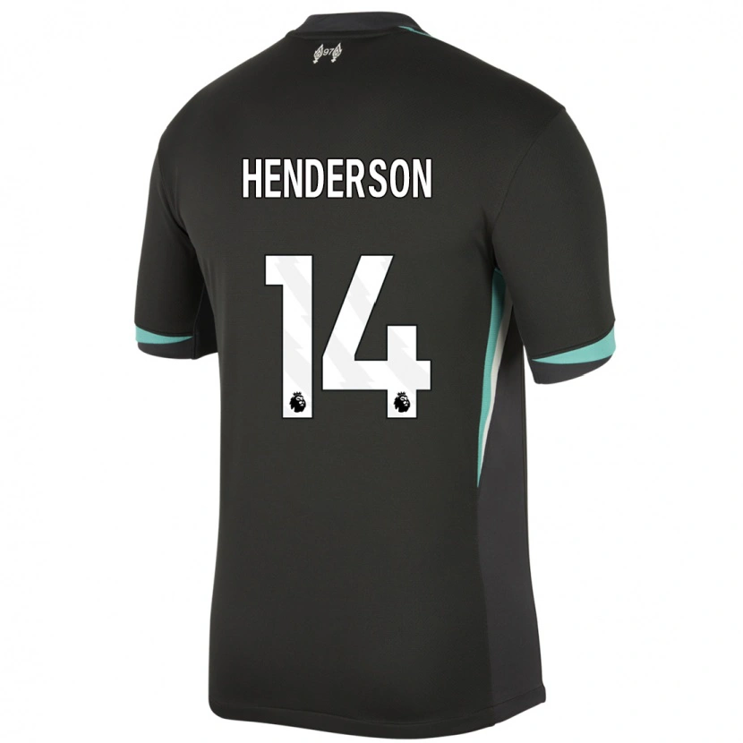 Danxen Mujer Camiseta Henderson #14 Negro Antracita Blanco 2ª Equipación 2024/25 La Camisa