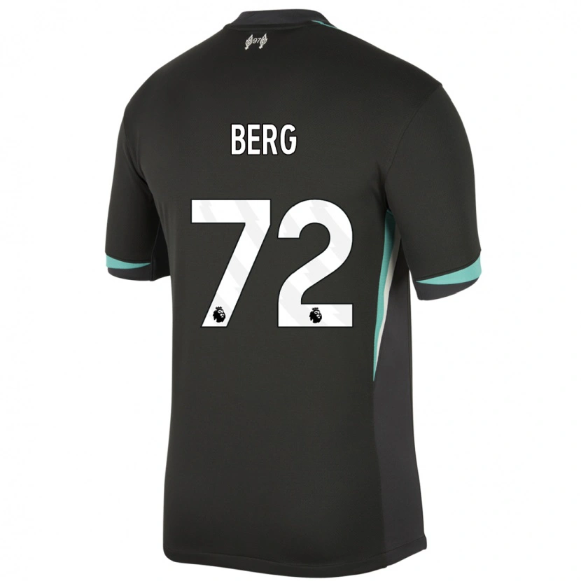 Danxen Mujer Camiseta Sepp Van Den Berg #72 Negro Antracita Blanco 2ª Equipación 2024/25 La Camisa