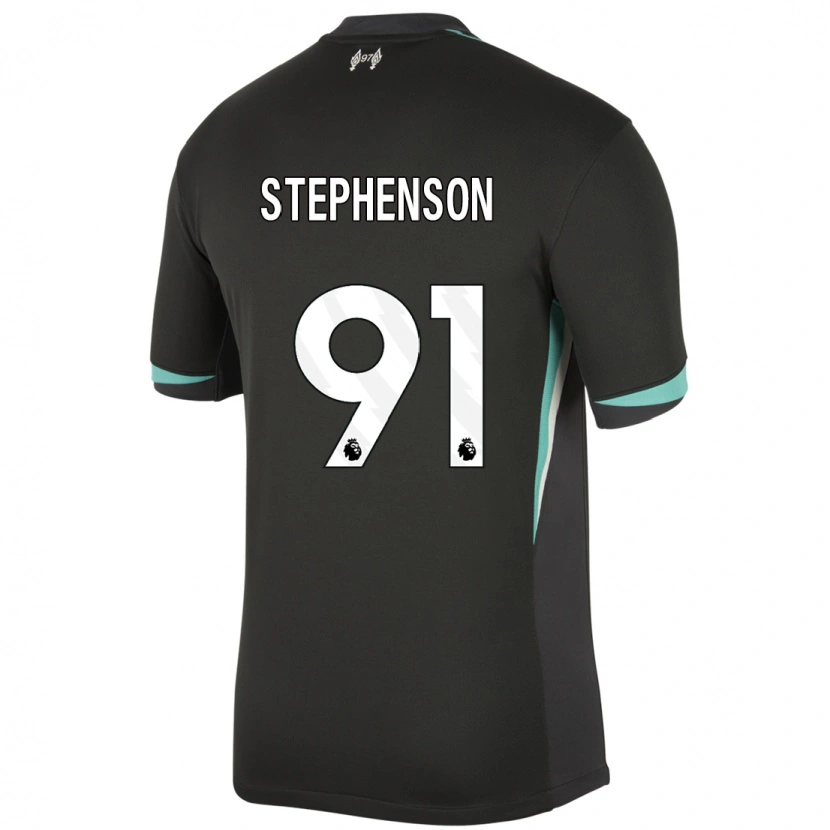 Danxen Mujer Camiseta Luca Stephenson #91 Negro Antracita Blanco 2ª Equipación 2024/25 La Camisa