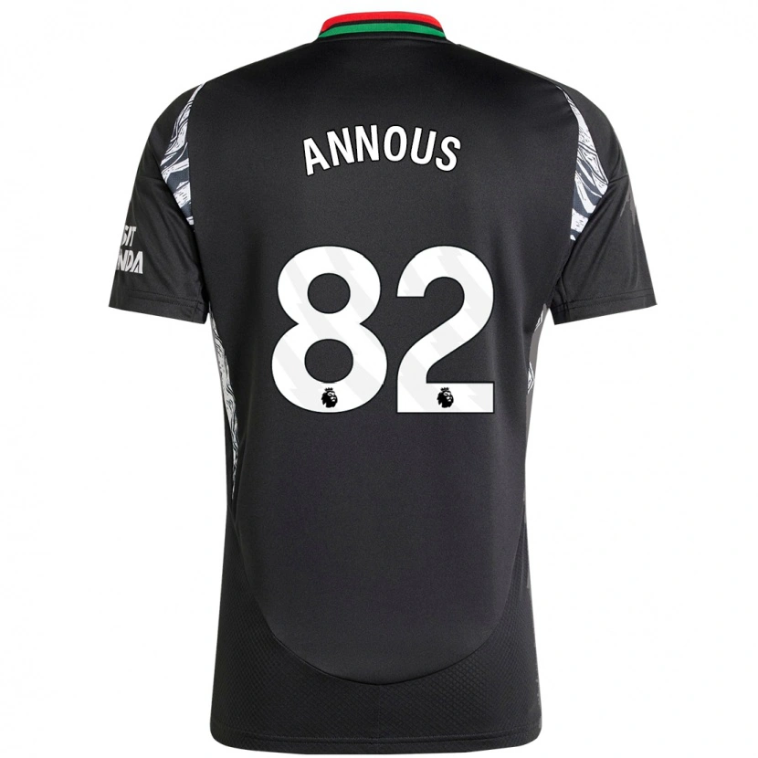 Danxen Mujer Camiseta Andre Annous #82 Negro 2ª Equipación 2024/25 La Camisa