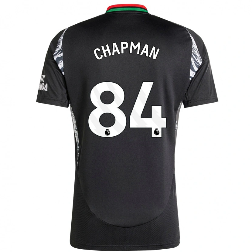 Danxen Mujer Camiseta Samuel Chapman #84 Negro 2ª Equipación 2024/25 La Camisa