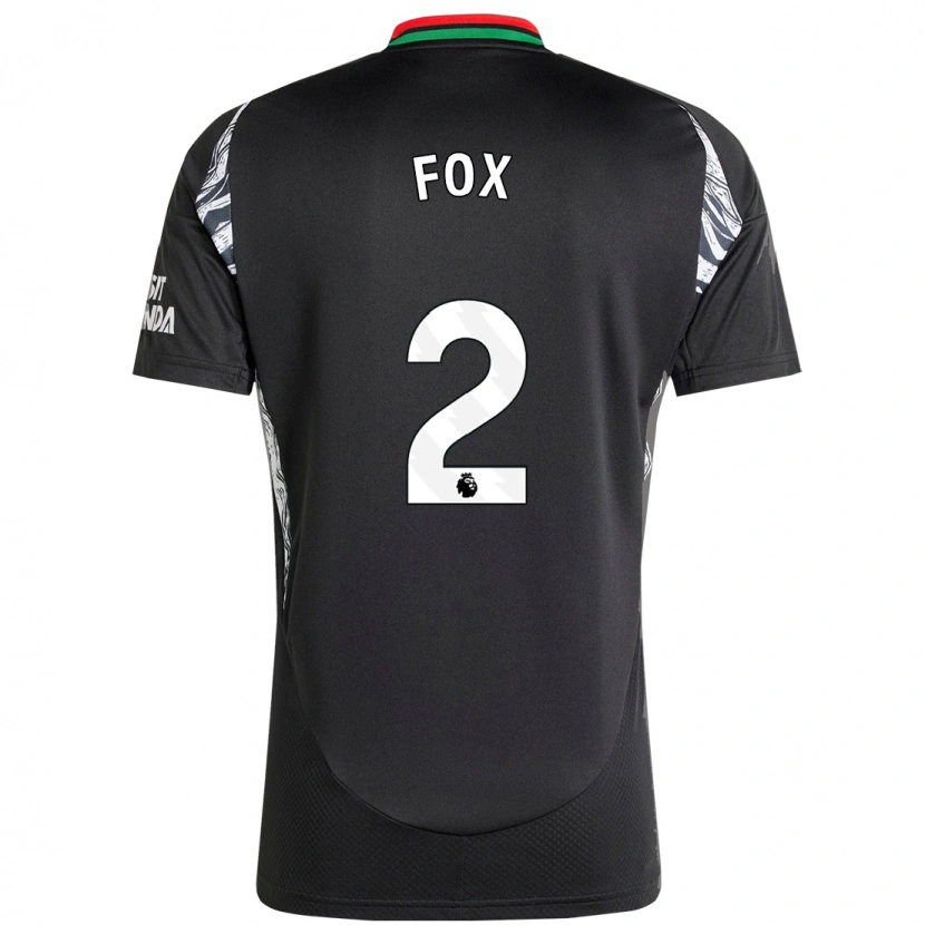 Danxen Mujer Camiseta Emily Fox #2 Negro 2ª Equipación 2024/25 La Camisa