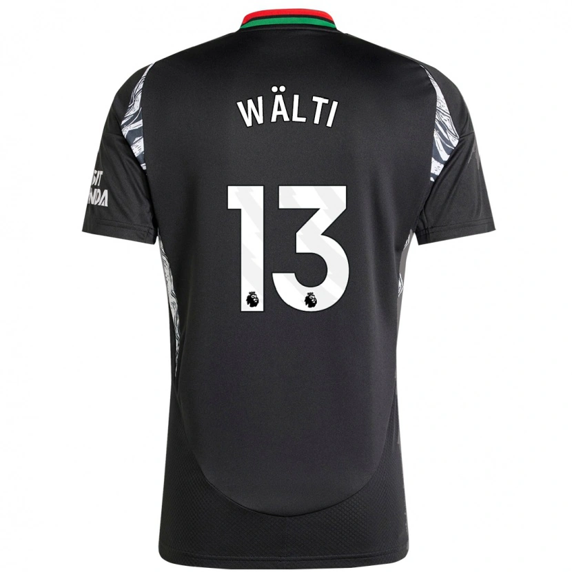 Danxen Mujer Camiseta Lia Wälti #13 Negro 2ª Equipación 2024/25 La Camisa