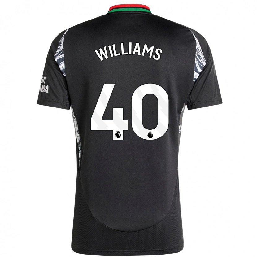 Danxen Mujer Camiseta Naomi Williams #40 Negro 2ª Equipación 2024/25 La Camisa