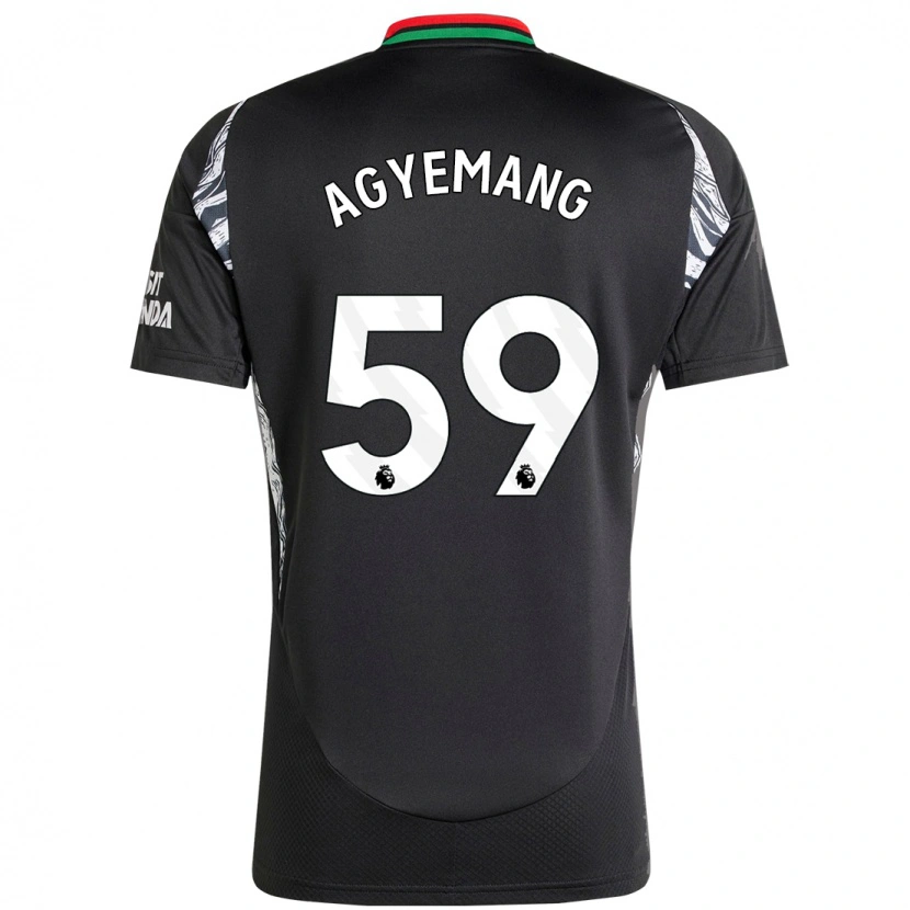 Danxen Mujer Camiseta Michelle Agyemang #59 Negro 2ª Equipación 2024/25 La Camisa