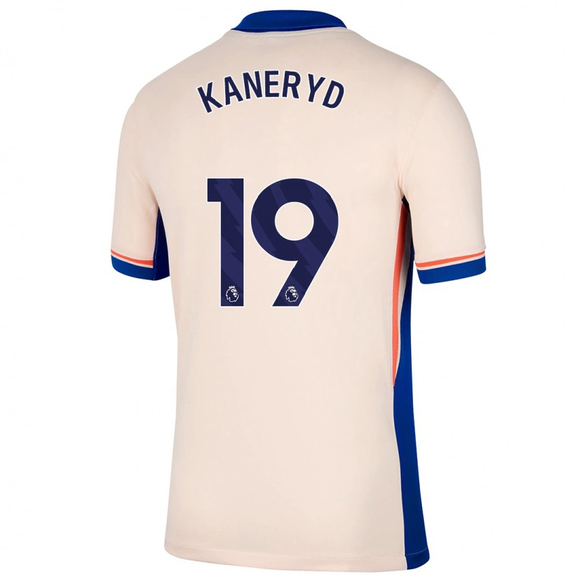 Danxen Mujer Camiseta Johanna Rytting Kaneryd #19 Beige Claro 2ª Equipación 2024/25 La Camisa