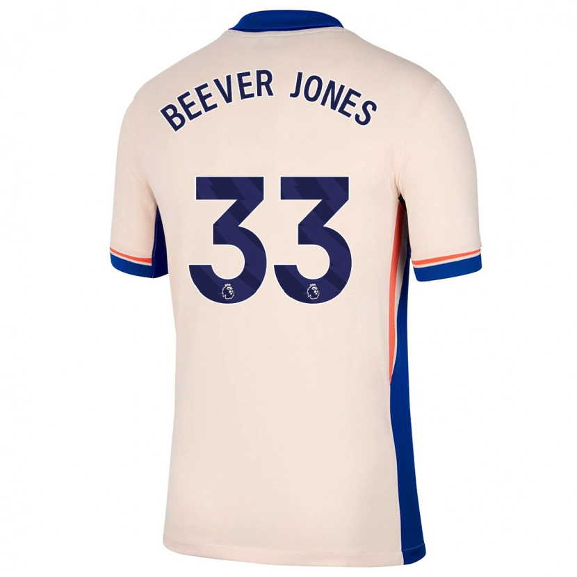 Danxen Mujer Camiseta Aggie Beever-Jones #33 Beige Claro 2ª Equipación 2024/25 La Camisa