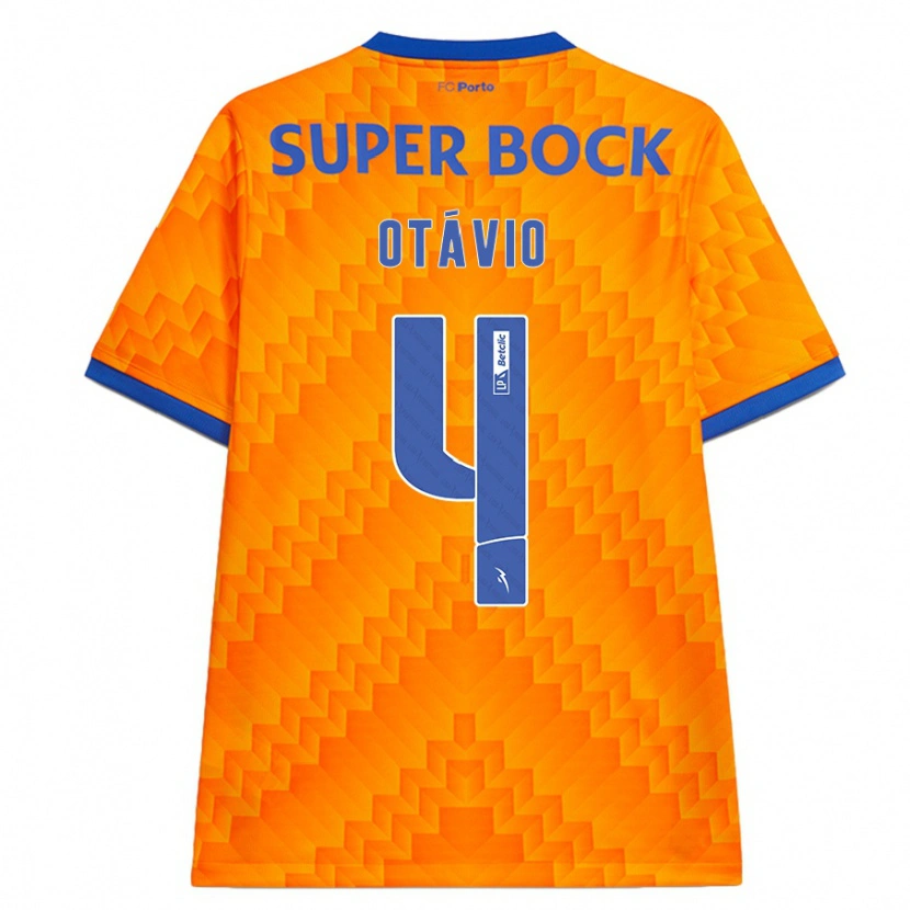 Danxen Mujer Camiseta Otávio #4 Naranja 2ª Equipación 2024/25 La Camisa