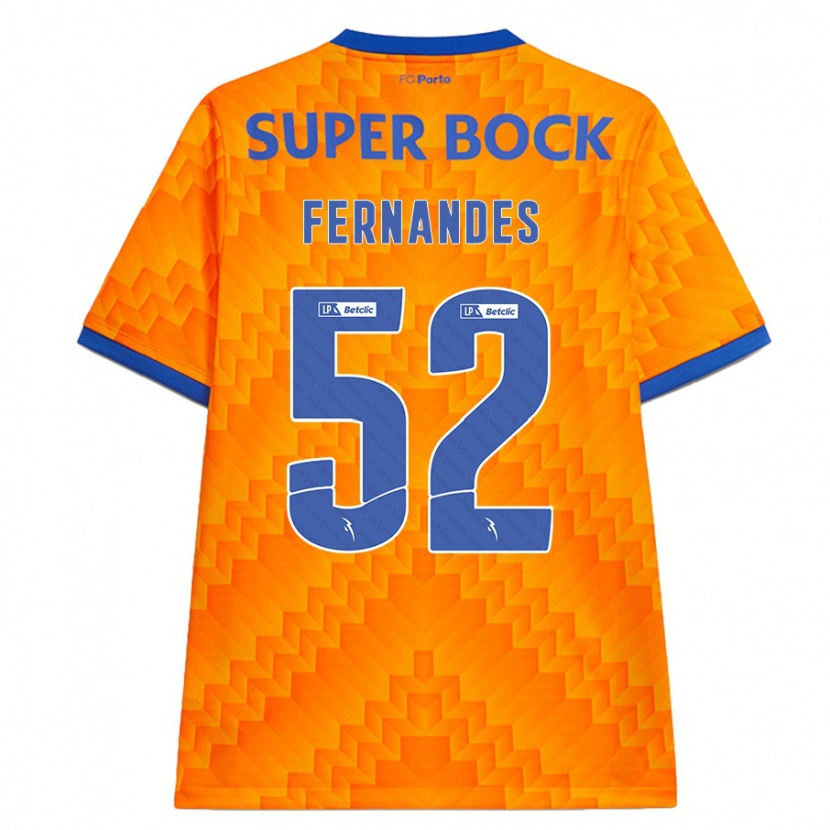 Danxen Mujer Camiseta Martim Fernandes #52 Naranja 2ª Equipación 2024/25 La Camisa