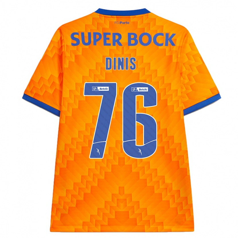 Danxen Mujer Camiseta Dinis #76 Naranja 2ª Equipación 2024/25 La Camisa