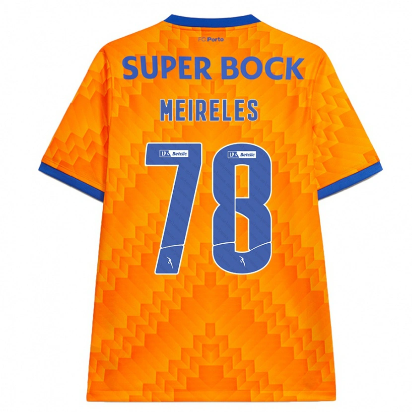 Danxen Mujer Camiseta Jorge Meireles #78 Naranja 2ª Equipación 2024/25 La Camisa