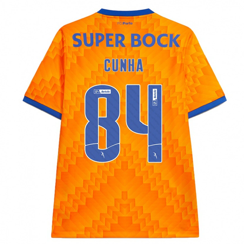 Danxen Mujer Camiseta Martim Cunha #84 Naranja 2ª Equipación 2024/25 La Camisa