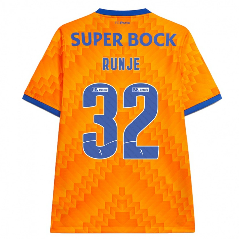 Danxen Mujer Camiseta Roko Runje #32 Naranja 2ª Equipación 2024/25 La Camisa