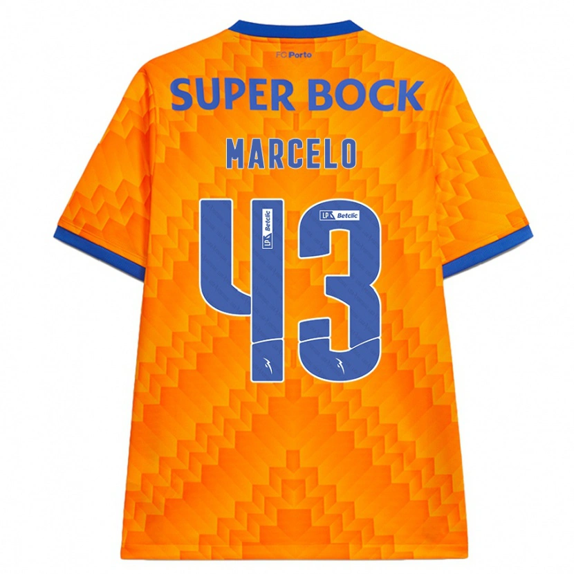 Danxen Mujer Camiseta Joao Marcelo #43 Naranja 2ª Equipación 2024/25 La Camisa