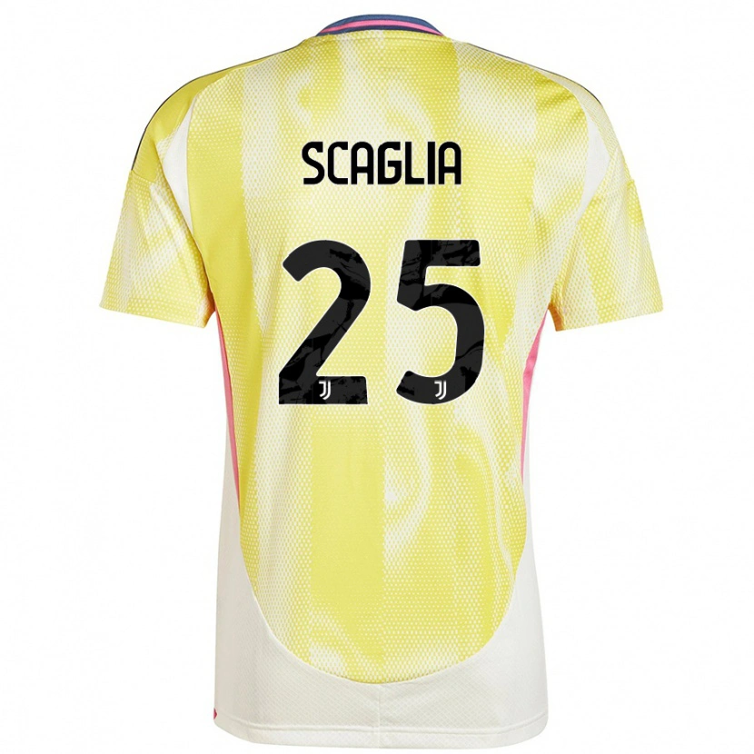 Danxen Mujer Camiseta Simone Scaglia #25 Amarillo Solar 2ª Equipación 2024/25 La Camisa