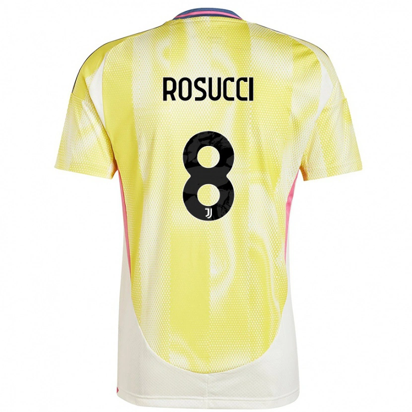 Danxen Mujer Camiseta Martina Rosucci #8 Amarillo Solar 2ª Equipación 2024/25 La Camisa