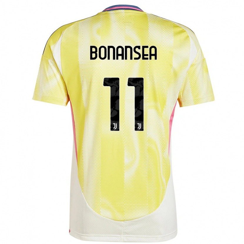 Danxen Mujer Camiseta Barbara Bonansea #11 Amarillo Solar 2ª Equipación 2024/25 La Camisa