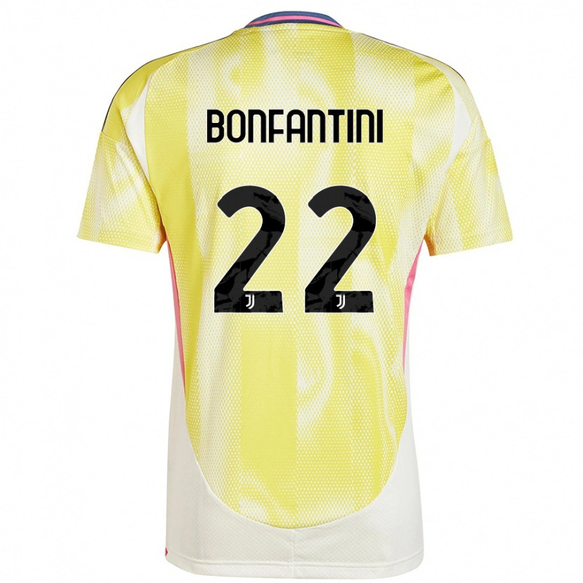 Danxen Mujer Camiseta Agnese Bonfantini #22 Amarillo Solar 2ª Equipación 2024/25 La Camisa