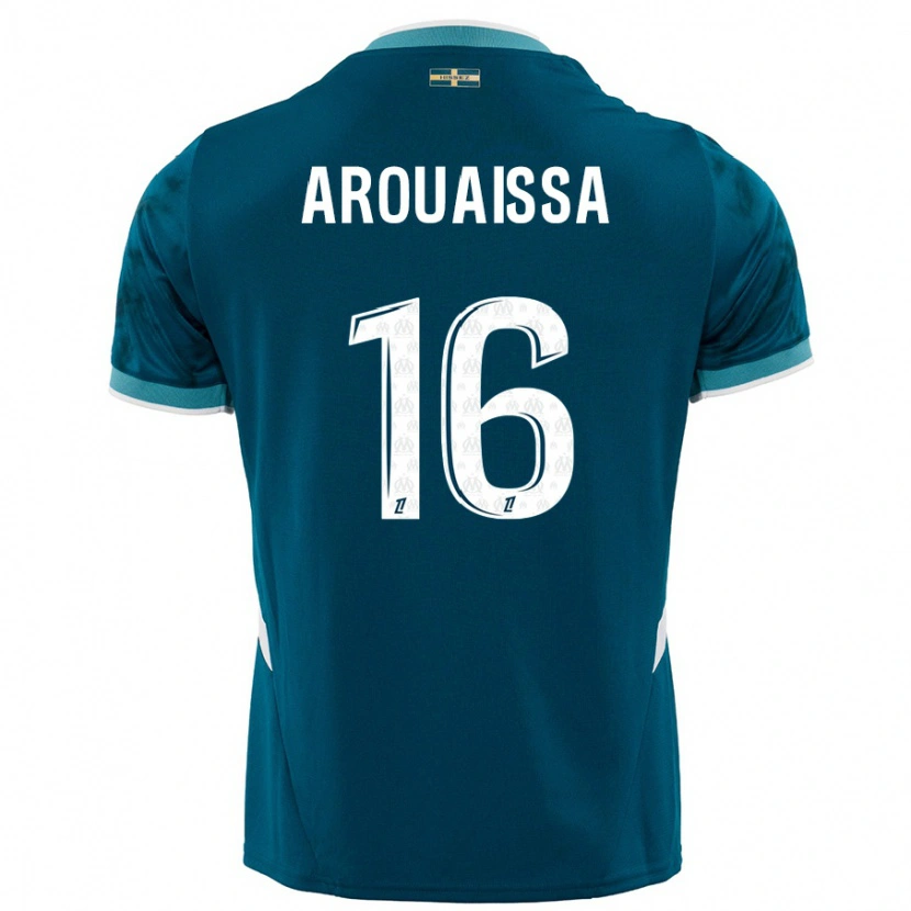 Danxen Mujer Camiseta Ines Arouaissa #16 Azul Turquesa 2ª Equipación 2024/25 La Camisa