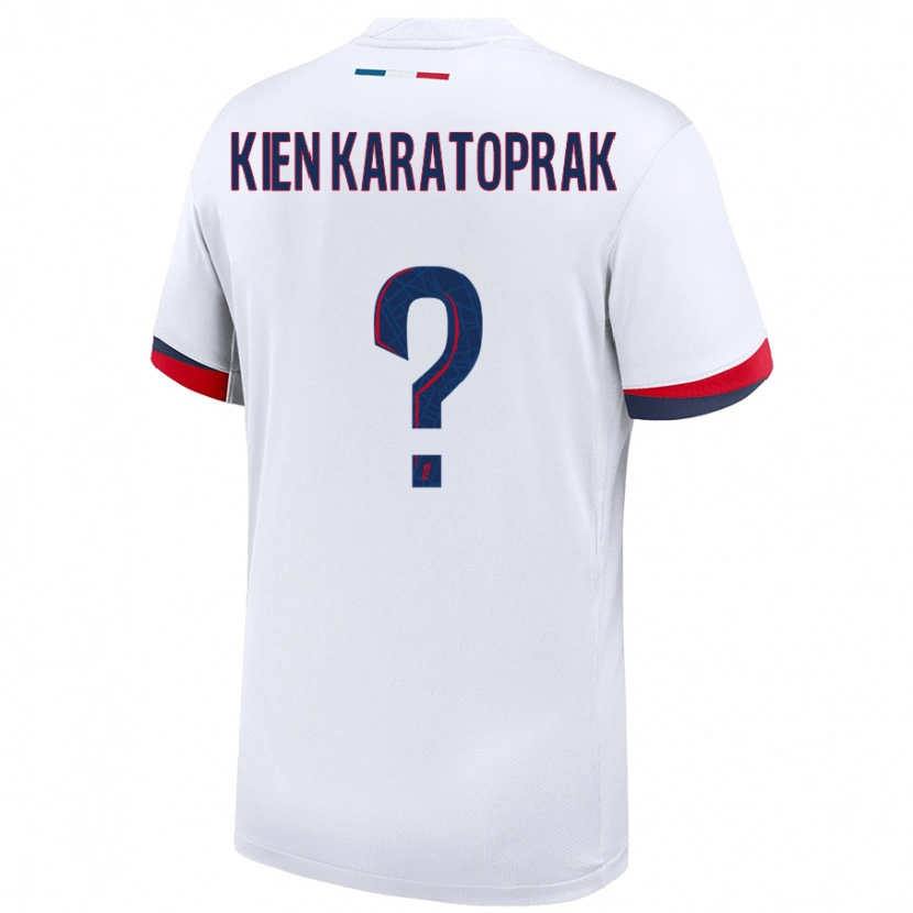 Danxen Mujer Camiseta Kenan Kien Karatoprak #0 Blanco Azul Rojo 2ª Equipación 2024/25 La Camisa