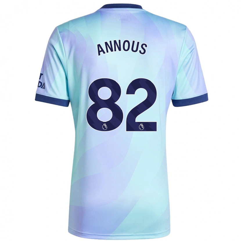 Danxen Mujer Camiseta Andre Annous #82 Agua Equipación Tercera 2024/25 La Camisa