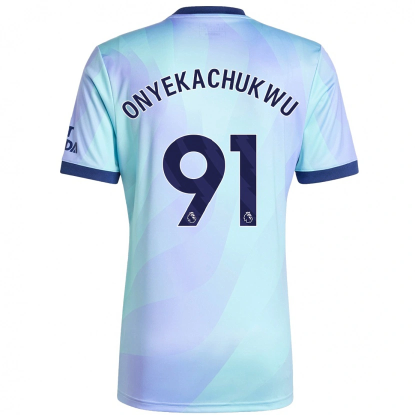 Danxen Mujer Camiseta Samuel Onyekachukwu #91 Agua Equipación Tercera 2024/25 La Camisa