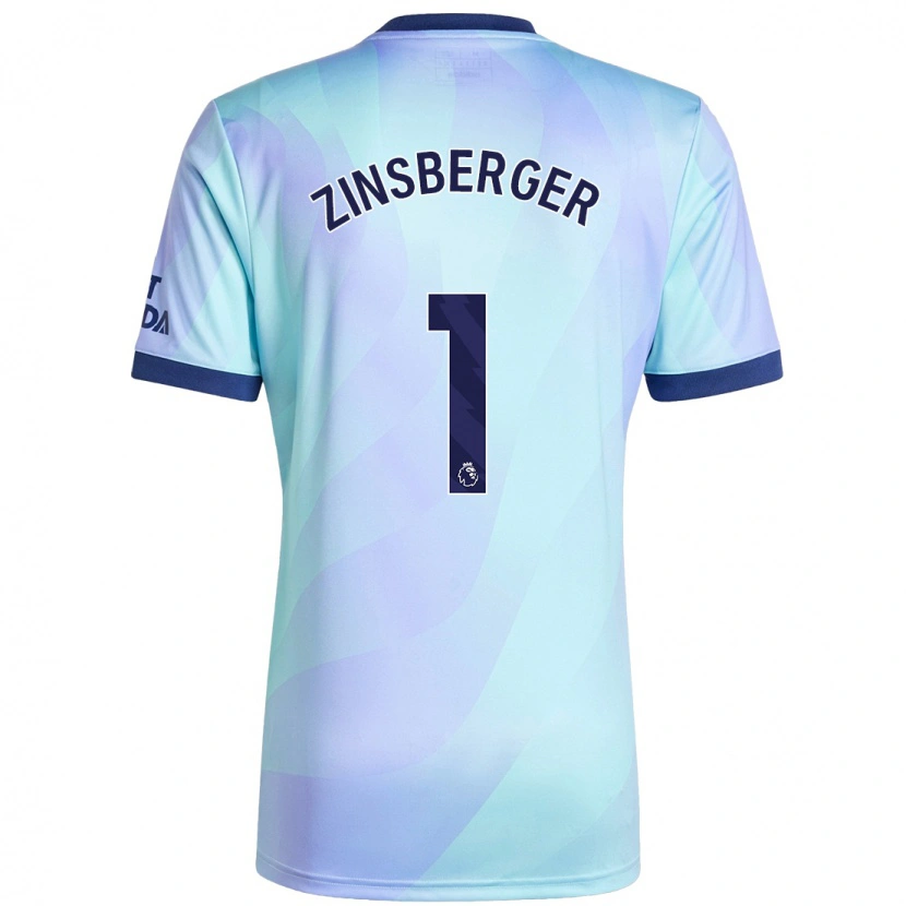 Danxen Mujer Camiseta Manuela Zinsberger #1 Agua Equipación Tercera 2024/25 La Camisa