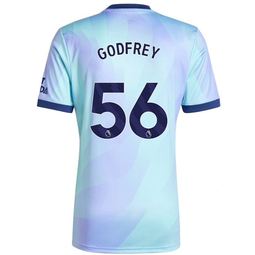 Danxen Mujer Camiseta Freya Godfrey #56 Agua Equipación Tercera 2024/25 La Camisa