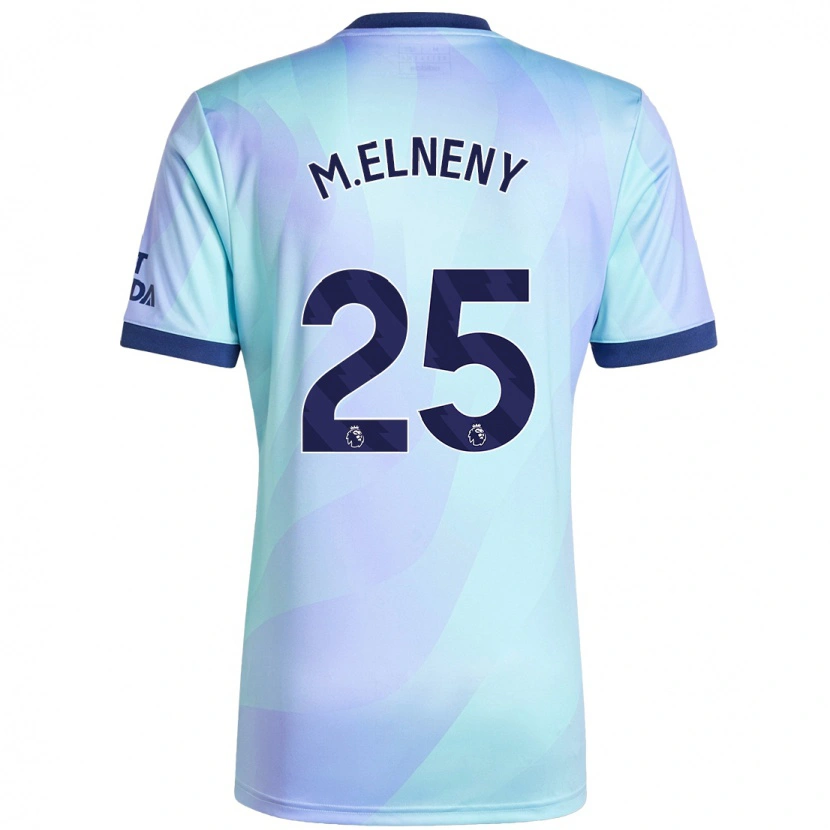 Danxen Mujer Camiseta Mohamed Elneny #25 Agua Equipación Tercera 2024/25 La Camisa