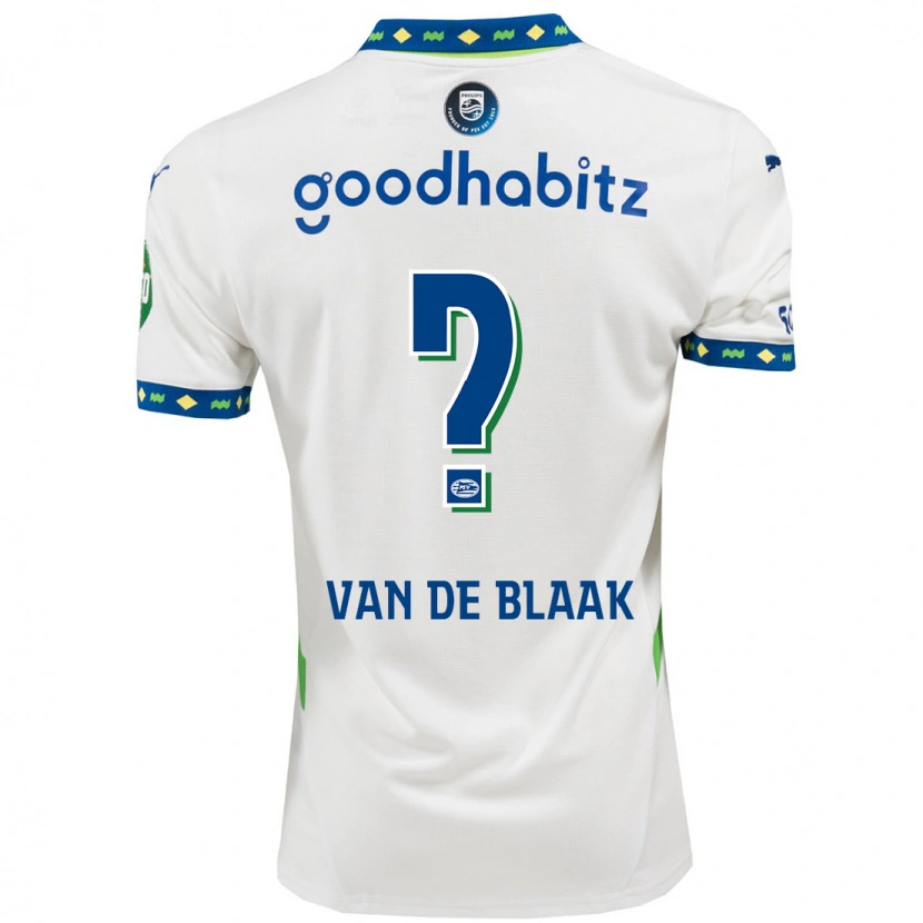 Danxen Mujer Camiseta Emmanuel Van De Blaak #0 Blanco Azul Oscuro Equipación Tercera 2024/25 La Camisa