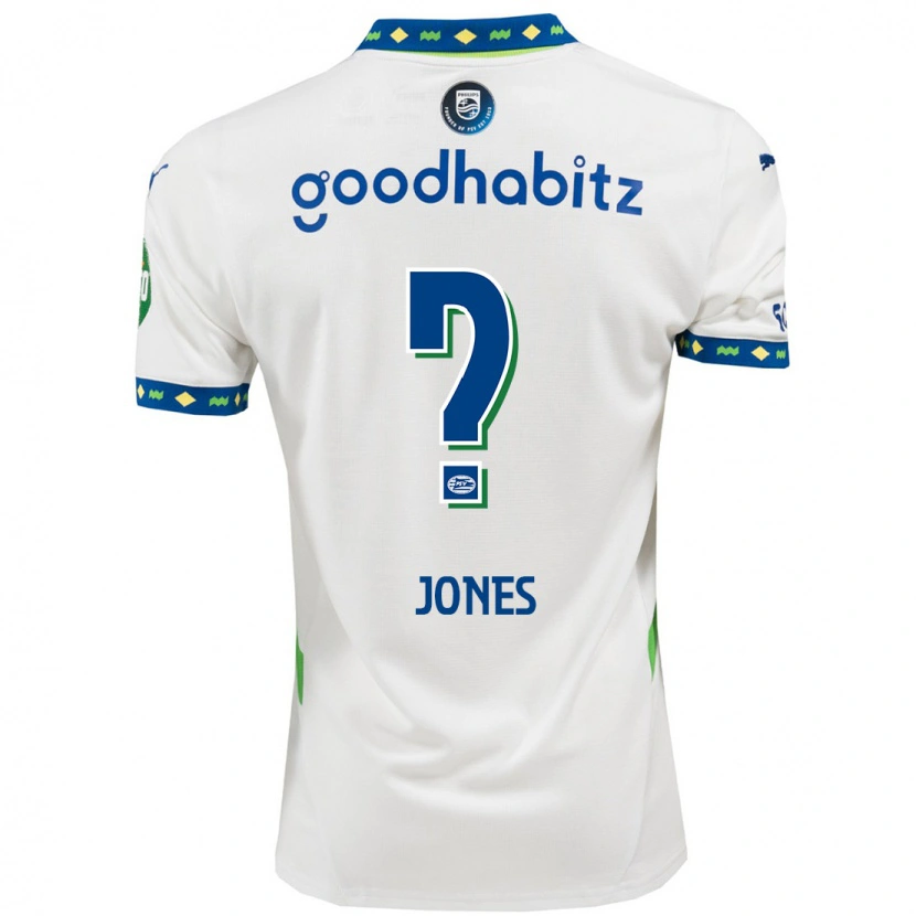 Danxen Mujer Camiseta Austyn Jones #0 Blanco Azul Oscuro Equipación Tercera 2024/25 La Camisa