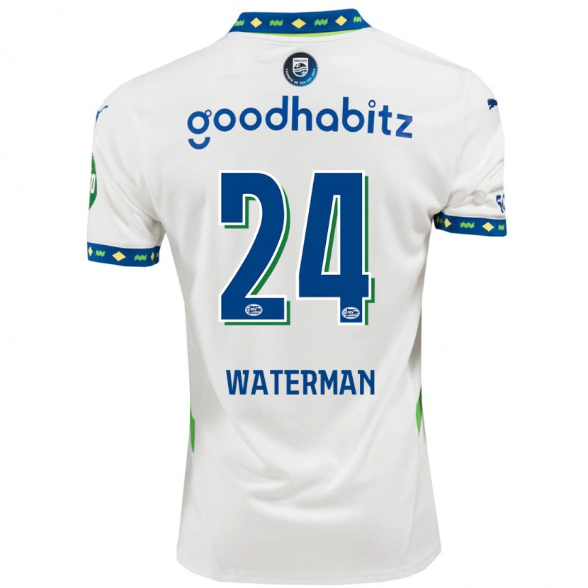 Danxen Mujer Camiseta Boy Waterman #24 Blanco Azul Oscuro Equipación Tercera 2024/25 La Camisa