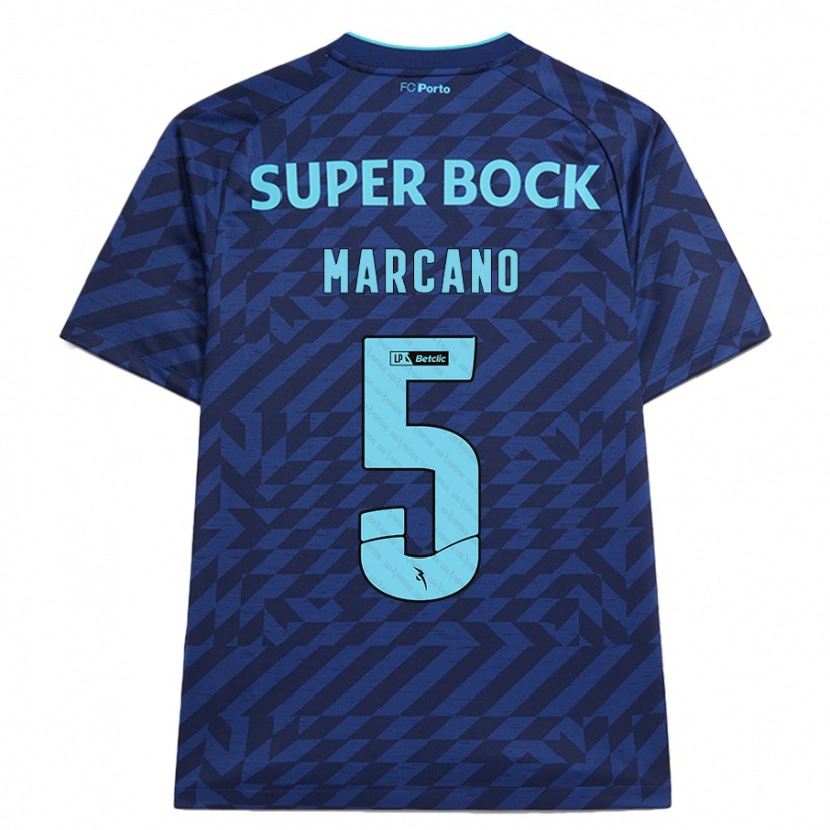 Danxen Mujer Camiseta Iván Marcano #5 Azul Marino Equipación Tercera 2024/25 La Camisa